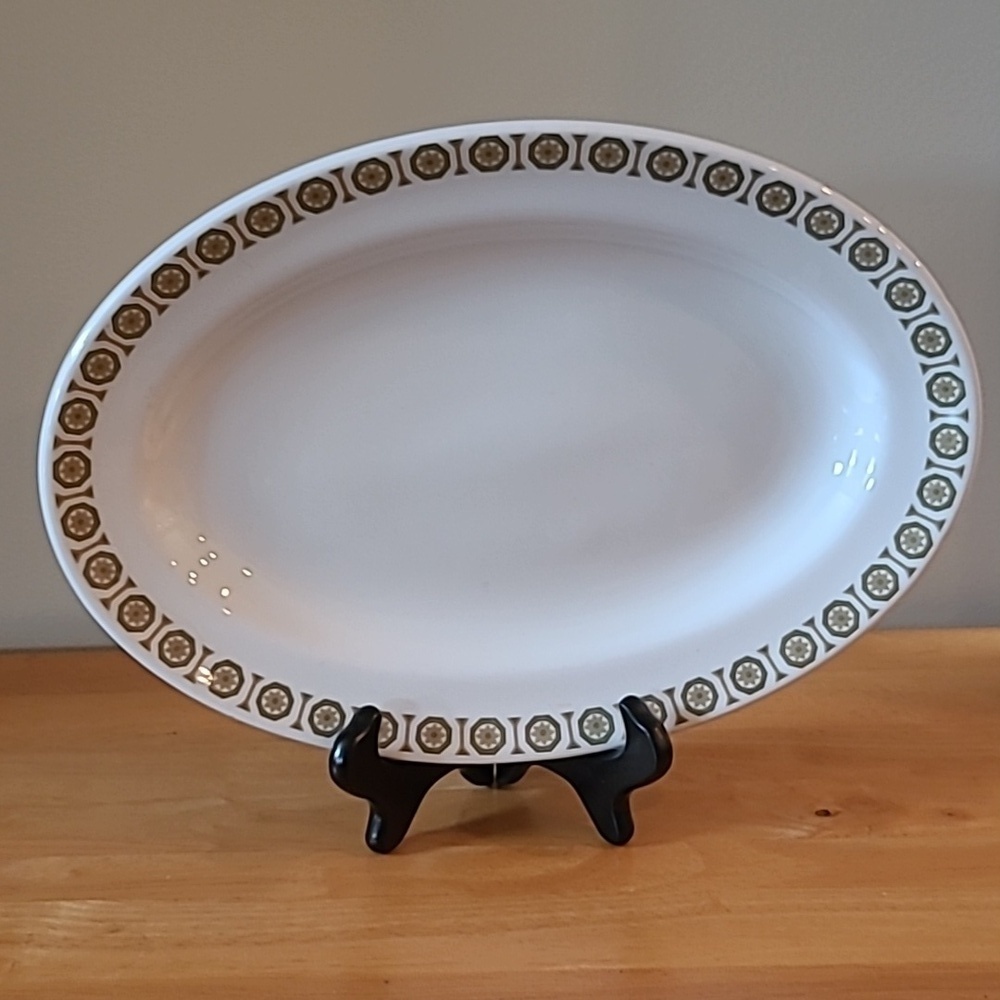 W H GRINDLEY & CO. 'Windsor' Vitrified Tableware Oval Plate Platter England